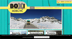 Desktop Screenshot of boxi-wc.at