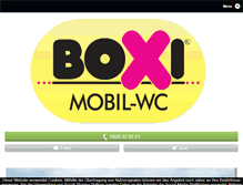 Tablet Screenshot of boxi-wc.at
